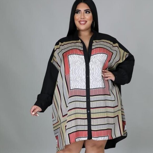 Dresses & Skirts - Shirt Dress- Plus
